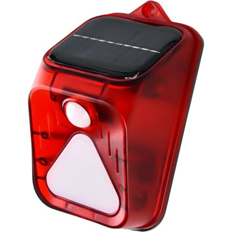 Lampe solaire de sécurité pour jardin, lampe de sécurité extérieure à ultrasons, extérieur pour animaux domestiques, lampe de sécurité de ferme avec énergie solaire, de sécurité (1/5)
