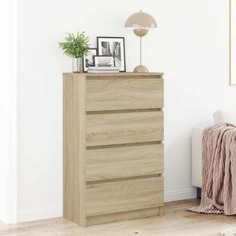 vidaXL Buffet Chêne sonoma 60x35x98,5 cm Bois d'ingénierie (1/5)