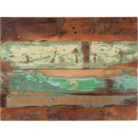 Plateau de table - Parfait pour Table à Manger, Cuisine ou Bureau rectangulaire 60x80 cm 25-27 mm Bois récupéré Chic-307948 (1/5)