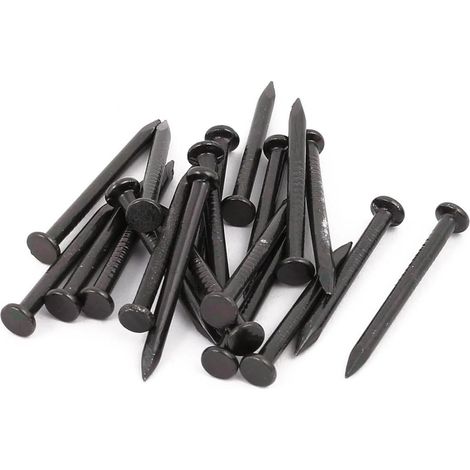 20pcs 2mmx25mm Carbone Acier Pointe Pointe Béton Ciment Clou (1/2)