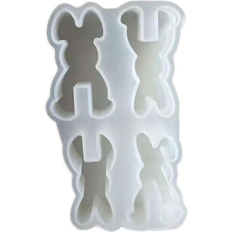 Moules en silicone pour lapin de Pâques, moules pour résine animale, moules à bonbons (1/5)