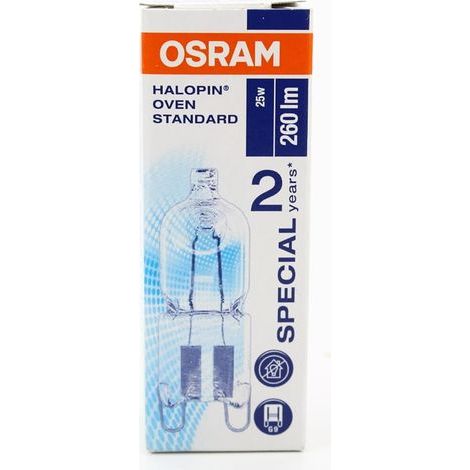 G9 25W Oven Light Bulb, Heat Resistant up to 200°C, Warm White 2700K, Standard Base (1/4)