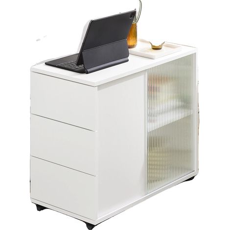 Mobile archivio, struttura robusta, facile da spostare, BIANCO (1/2)