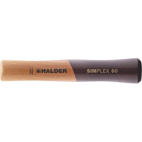 HALDER SIMPLEX Ersatzstiel aus Holz Kopf 60mm Stiel 207mm extra kurz (1/5)