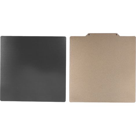 Plateau d'impression 3D 350 x 350 mm en acier à ressort magnétique double, motif strass PEO et texture PEI, pour Voron (1/5)