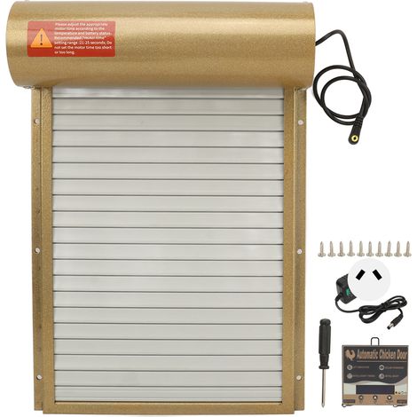 Poulailler Porte Automatique Contrôleur Minuterie 100V-240V Affichage LED Robuste Mode Manuel & Auto pour Canards Oies Prise AU (1/5)