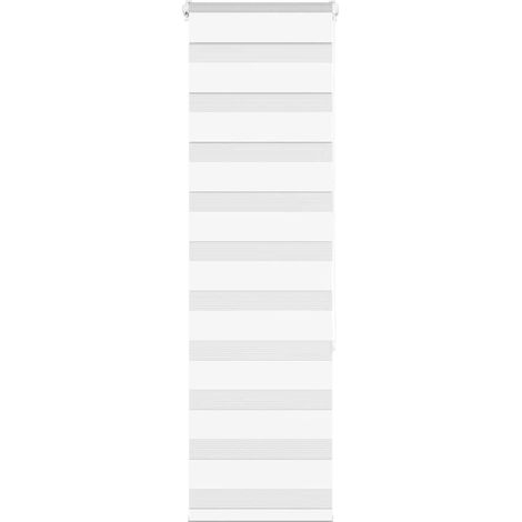 Doppelrollo Weiß 40x150 cm Stoffbreite 35,9 cm Polyester