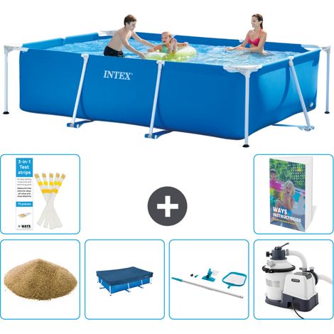 Rechteckiger Frame Pool - 300x200x75 cm - 7-teilig S58