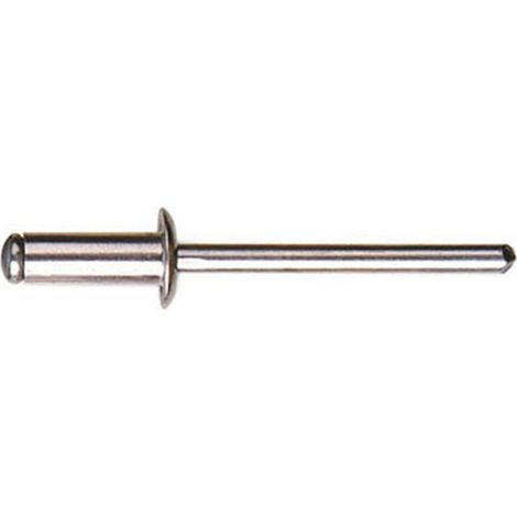 Blisterpackung mit 18 Aluminiumnieten 3x12mm
