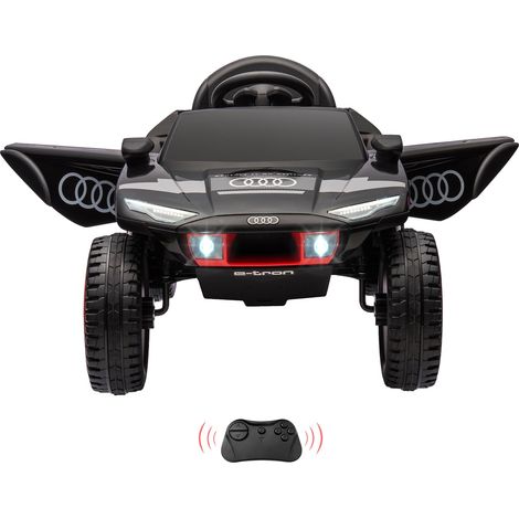 GARVEE Kinder Elektroauto Audi R8 Spyder, 12V lizenziertes Kinderfahrzeug mit 70W Motor, Fernbedienung & LED Scheinwerfer, EVA Reifen, Geschenk für Kinder ab 3 Jahren, Grau (1/5)