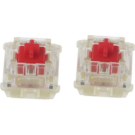 Lot de 2 interrupteurs mécaniques noirs à 3 broches pour clavier, compatibles Gateron et Cherry MX. (1/5)