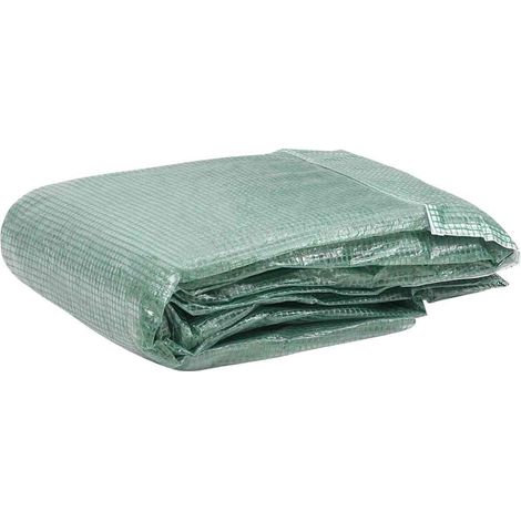 Couverture de remplacement de serre (18 m²) 300x600x200 cm Vert