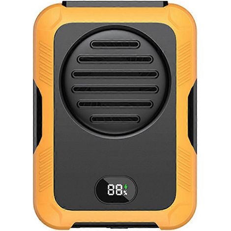 2000mAh wiederaufladbarer Nacken-/Hüftventilator mit USB-Anschluss für Outdoor-Camping A--