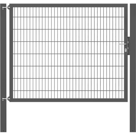 ALBERTS Einzeltor Flexo Plus, anth.RAL 7016, z.Einbet.BxH2000x1600mm, PF2300/100x100mm (1/5)