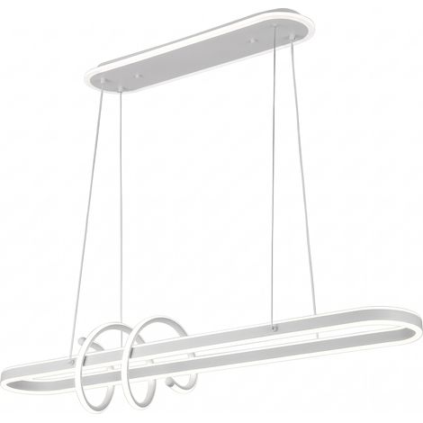 Colgante Paper Blanc 185w 3000-4000-6000k 16380lm C/luz Ambiente Remoto Y Reg.intensidad Regx100x19cm