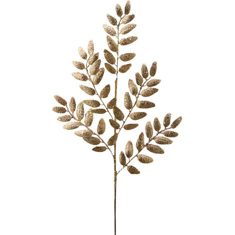 Ramo decorativo colore oro per decorazioni e composizioni floreali h 66 cm (1/2)