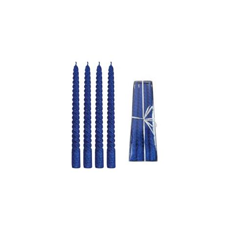 Candela di Cera a Tortiglione Blu Ø 21 mm MMX250H. I Re Magi