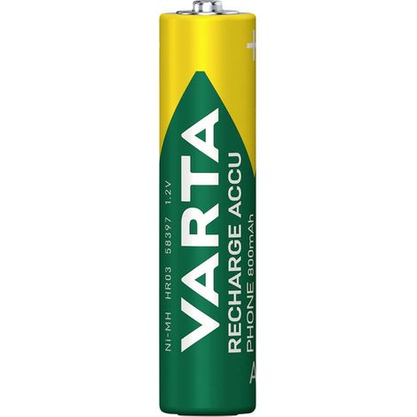 Varta 58398101501 Batteria ricaricabile Ministilo (AAA) NiMH 800 mAh 1.2 V 1 pz.