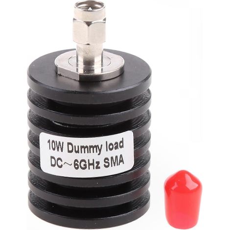 SMA-Stecker, 10 W, 50 Ω HF-Koaxial-Dummy-Last, 3 GHz/6 GHz-Abschlusswiderstand, vernickelt, schwarz (1/4)