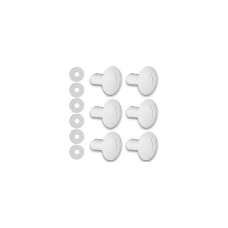 Kit di viti in plastica per mozzo per pulitore per piscine Polaris C-55, ricambi 180/280, 6 pezzi - Crezuo