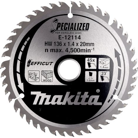 MAKITA E-12114 Specialized for wood 136mm x 20mm x 45T