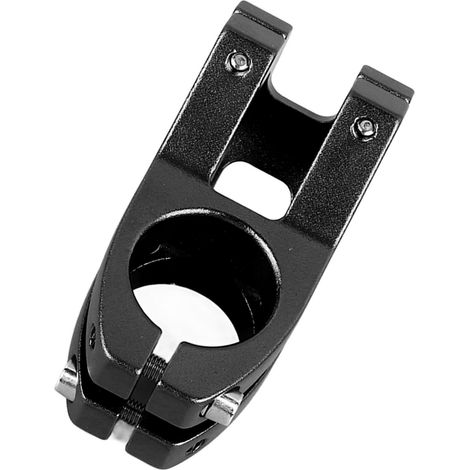 Potence courte en alliage d'aluminium 31,8mm pour VTT, vélo de route et BMX - Fixation robuste et design noir (1/5)
