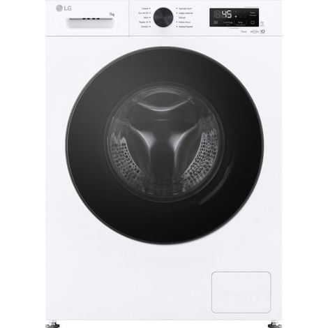 LG F2NX10S7NLB Lavatrice Slim 7 kg Classe A Bianca. Tipo di carica: Caricamento frontale. Capacità cestello: 7 kg, Classe di efficienza della centrifuga: B, Silenziosità (centrifuga): 75 dB, Veloci...