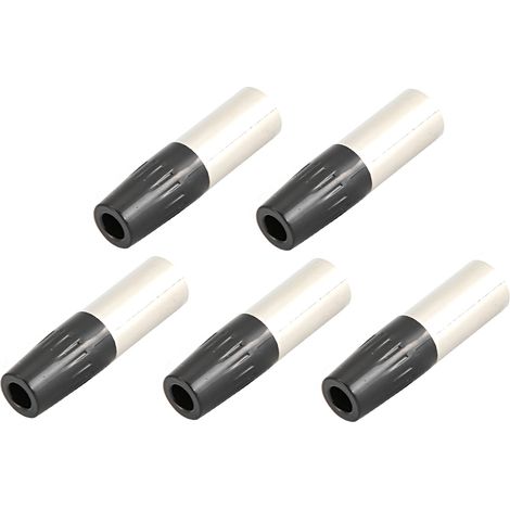 Lot de 5 adaptateurs mini-microphone XLR 4 broches mâles avec connecteur audio. (1/5)
