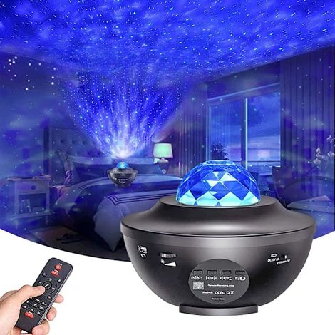 Projecteur d'étoiles avec haut-parleur Bluetooth - Votre propre lampe galaxie multicolore (1/4)