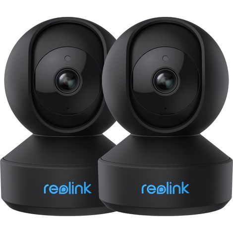 Reolink 2K 4MP 2,4/5 GHz WLAN Überwachungskamera Innen, Pan&Tilt, Bewegungserkennung, Zwei-Wege-Audio, E1 Pro (Schwarz), 2 Pack (1/5)