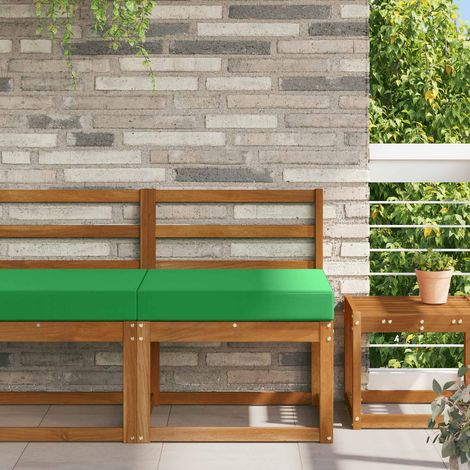 vidaXL Cuscino per divano da esterno Poliestere Verde 60 x 60 cm