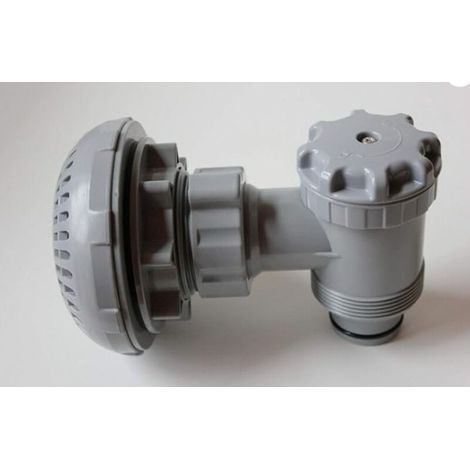 Clapet à Piston avec Filtre P6H1317 – Compatible INTEX, Hnemix, Bestway, Coleman – Valve d'Arrêt pour Pompe de Filtration de Piscine (1/2)