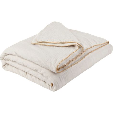 Couvre-lit en Chambray doublé de polaire  DASHAN (1/5)