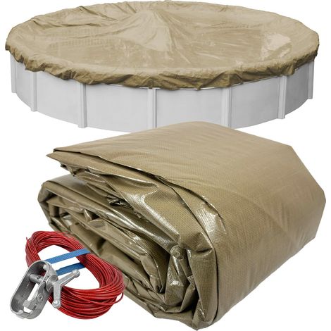 Piscine Grès Winter Coque pour Hors Sol Piscine 18' Round Pool grès (1/5)