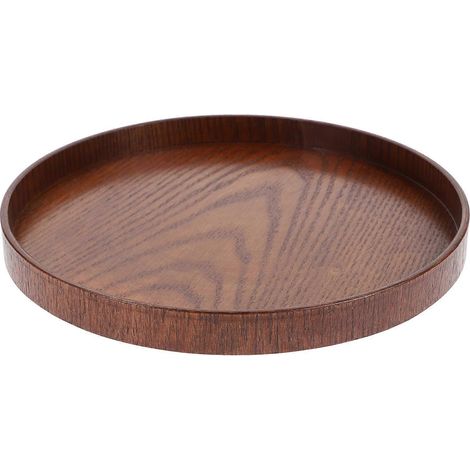 Plateau de bureau en bois, plateau de service rustique, plateau décoratif en bois (1/5)