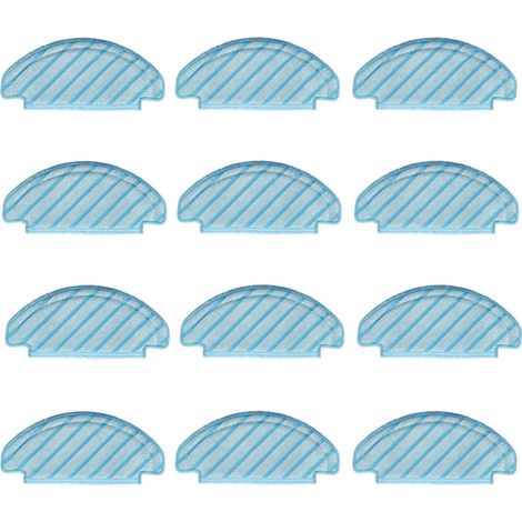 12 paños de fregona compatibles con el robot aspirador Ecovacs Deebot Ozmo 920/950/T5/T8/T8 AIVI/T8 Max/N7/N8+/N8/N8 Pro/T9/T9max/T9 Power. (1/5)