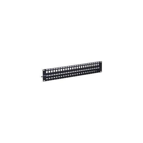 EQUIP CAT. 6 KEYSTONE PATCHPANEL SHIELDED 48-PORT 2U (769349)