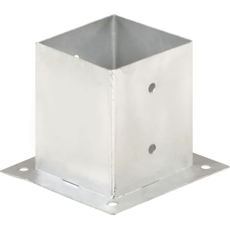 Maison Exclusive - Anclajes para postes 4 unidades metal galvaniz