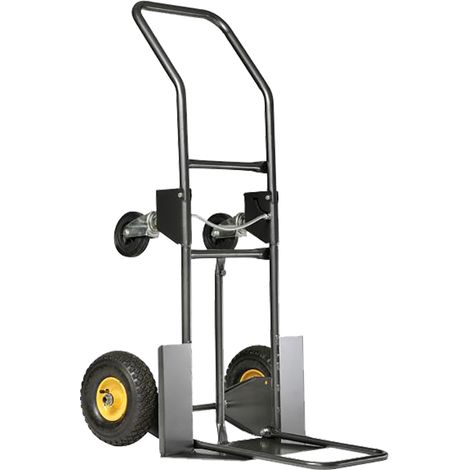 Haemmerlin – Diable chariot ROLLAX® 950g à pelle fixe rabattable – Charge maximale 300kg – Structure en tube peint – 2 roues – 307071101