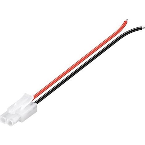 Goobay Cavo di alimentazione Tamiya rosso e nero 14 cm