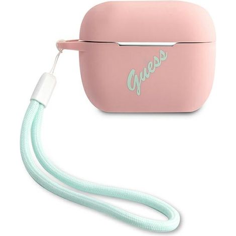Funda para AirPods Pro Guess guacaplsvspg rosa verde silicona vintage (1/3)