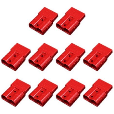 Lot de 10 connecteurs Anderson 120 A avec poignée rouge (1/5)