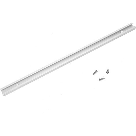 Rainure en T en alliage d'aluminium pour guide de coupe oblique, accessoire de glisse non poreux, outil de menuiserie pour établi (300 mm) (1/5)