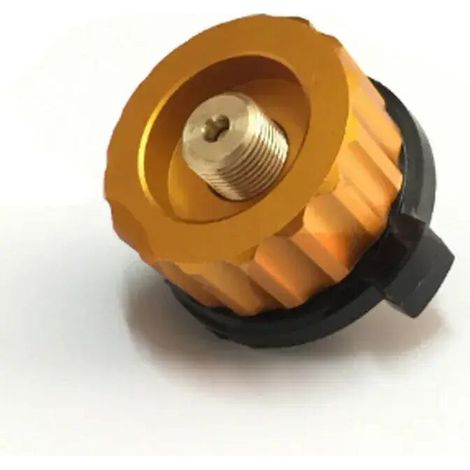 Convertisseur pour réchaud à gaz de camping extérieur, connecteur de brûleur à gaz, adaptateur de réservoir de gaz en aluminium, adaptateur de recharge de propane pour réchaud de pique-nique extérieur (1/5)