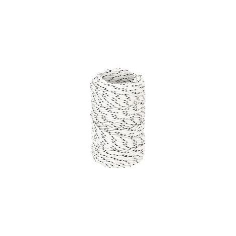 Geflochtenes Bootsseil, weiß, 2 mm x 25 m, Polyester - Crezuo