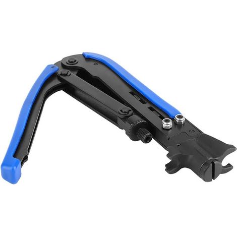 Pince à Sertir Universelle, Pince à Sertir Pinces a Sertir Cosses Electriques Outil de Compression Coaxial de Câble de Réseau, pour Têtes F Extrudées Métriques et Pouces RG59, RG6, RG11, 75-5, 75-7 (1/5)