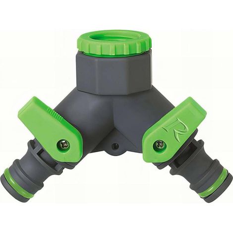 Nez de Robinet 3/4-1/2 2 Sorties Vrac - 0,04 kg - Pratique pour Raccordement de Eau - D-Work (1/2)