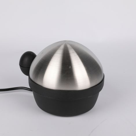 Cuociuova da 1 a 7, uova sode, uova alla coque, uova con guscio e uova modellate, acciaio spazzolato, nero
