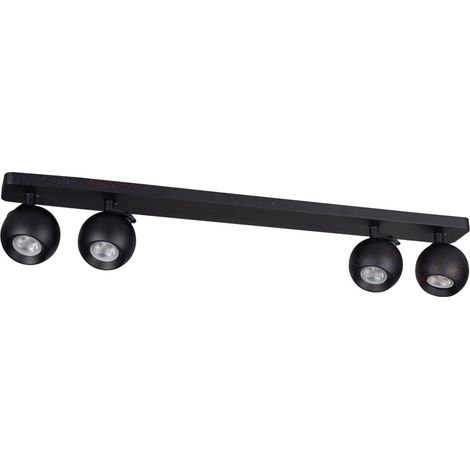 Plafonnier Kanlux GALOBA noir 4xGU10 35W orientable (1/4)