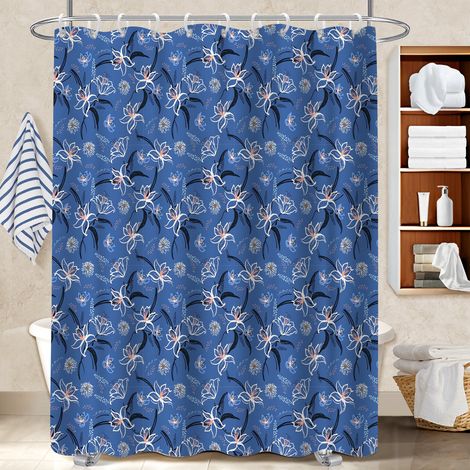 Kit rideau de douche en polyester 180x180 moderne séparation douche pour un printemps fleuri dans la salle de bain (1/5)